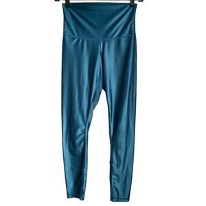Women's DYI The High Shine Signature‎ Blue Activewear Athleisure Leggings Small